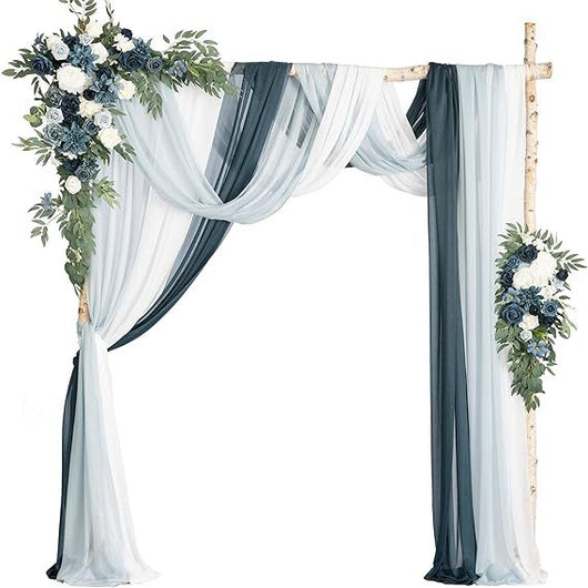 Arco de Bodas con Decoraciones Florales Colgantes - Image 6
