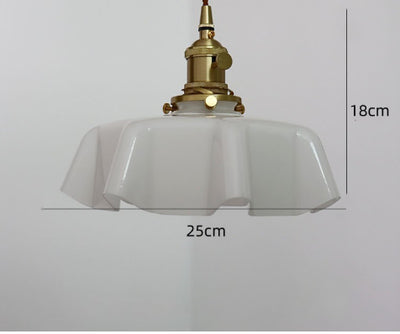 Lámpara Colgante Nórdica Pétalos de Cristal y Latón Cremoso - Image 6