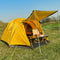 Tienda de Campaña 4 Personas Impermeable y Protección Solar - Camping Resistente