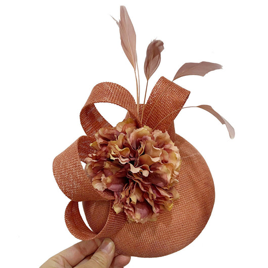 Sombrero Floral con Plumas - Accesorio Elegante para Mujer - Image 20