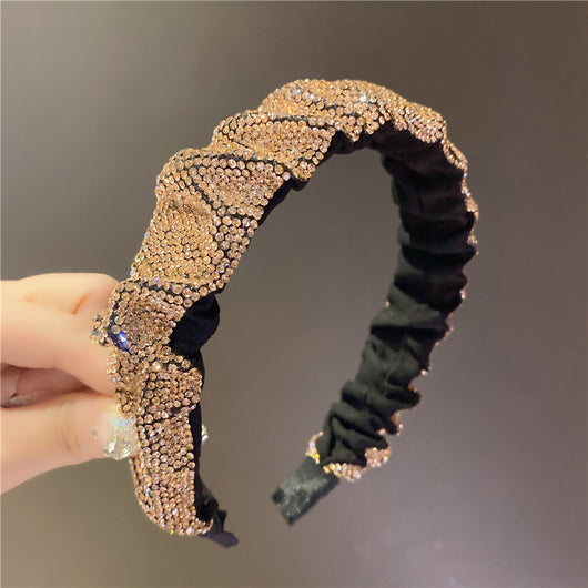 Diadema Retro Francesa con Cristales y Strass para Lavado Facial - Image 8