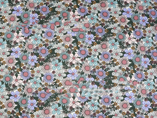 Tela de Algodón Twill Estampado Flores - Diseño Floral Delicado - Image 10