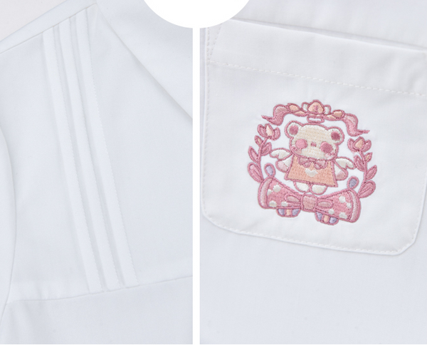 Blusa Blanca Clásica para Mujer