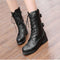 Botas Colegiales con Tacón Bajo