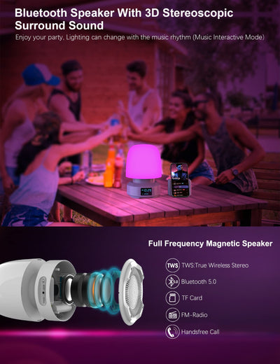 Lámpara Nocturna Proyectora de Fuegos Artificiales Multicolor USB-C - Image 11