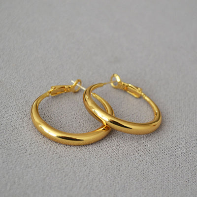 Aretes Argollas Redondas Diseño Clásico Plata 925 Elegancia Minimalista - Image 18