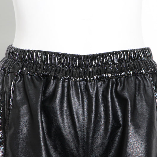 Pantalón Ancho de Cuero PU con Botones Laterales y Abertura - Image 3