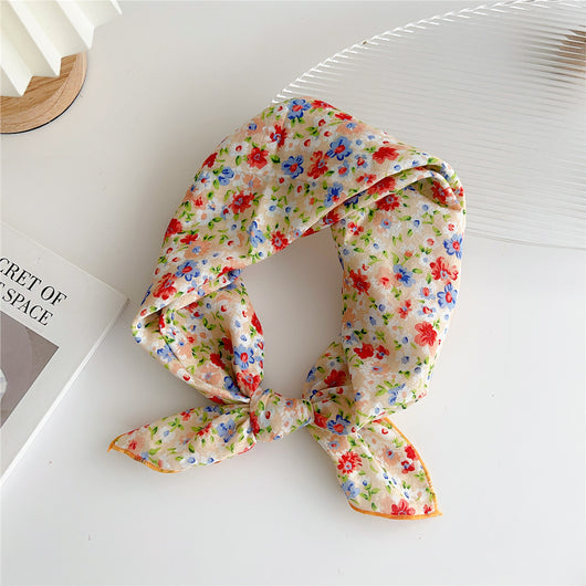 Pañuelo Cuadrado de Algodón y Lino - Diseño Artístico Versátil - Image 32