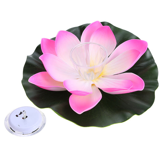 Lámpara Solar Flotante LED Flor de Loto con Luz Multicolor para Piscina - Image 4