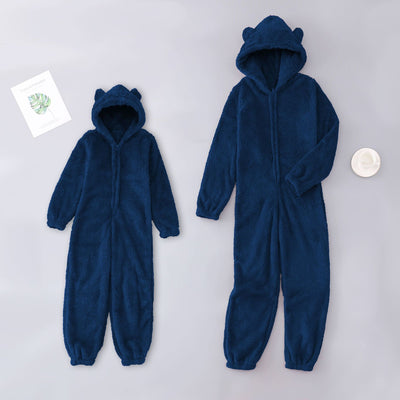 Pijama Enterizo Familiar de Lana Gruesa con Capucha - Image 6