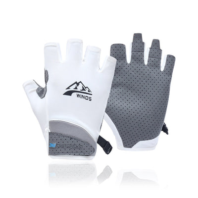 Guantes de Ciclismo Deportivos Medio Dedo Pantalla Táctil Transpirables con Protección Solar - Image 4