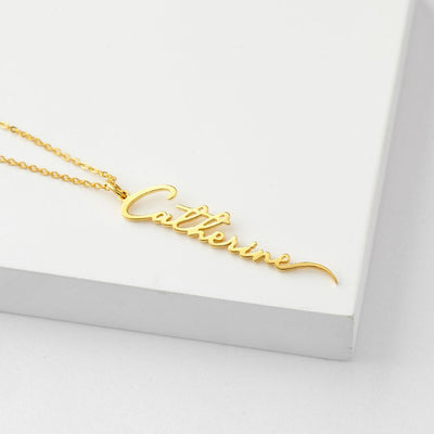 Collar Personalizado con Firma de Acero Inoxidable para Mujer - Image 4