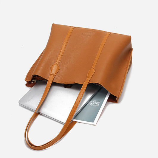 Bolso de Cuero Genuino con Gran Capacidad para el Hombro - Image 2