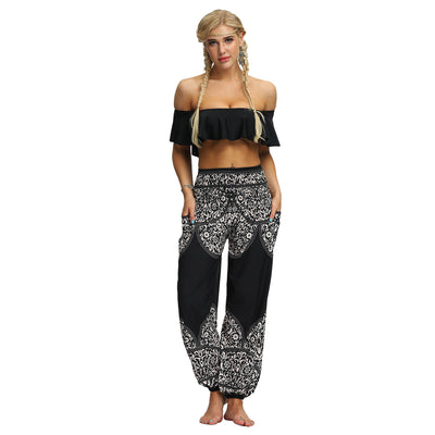 Pantalones de Yoga con Estampado Étnico para Mujer - Image 8