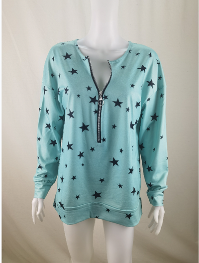 Sudadera Estampado Estrellas Manga Larga para Mujer - Image 11