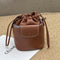 Bolsa Crossbody Bucket con Cordón Cortex para Mujer