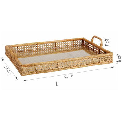 Caja de Almacenamiento Ratán para Mesita de Té - Organizador de Escritorio - Image 6