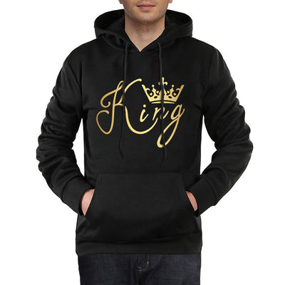 Sudadera con Capucha Estampado Rey y Reina para Parejas - Image 3