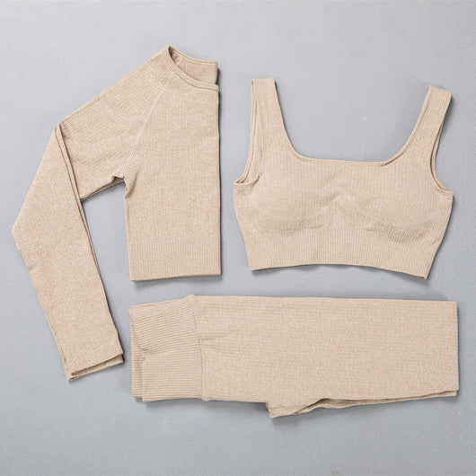 Conjunto Deportivo Yoga Jacquard Elástico Premium - Image 6