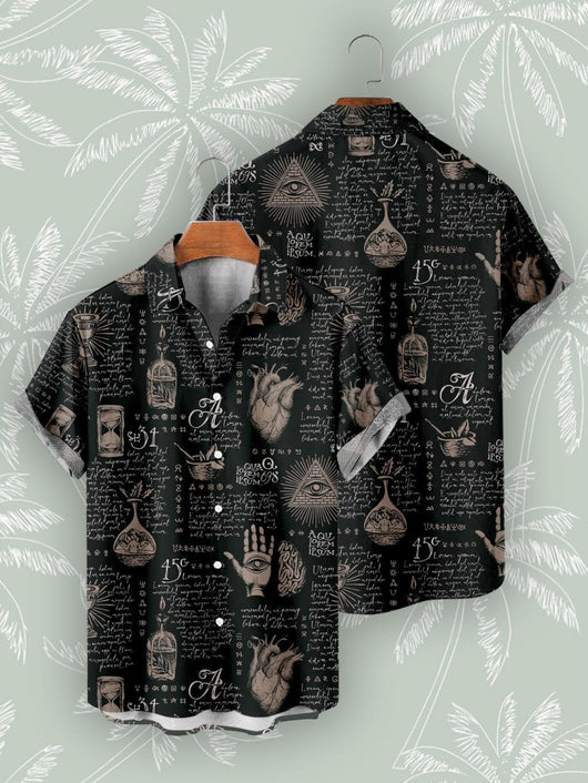 Camisa Vintage Playa Hombre Estampado Digital 3D - Image 17