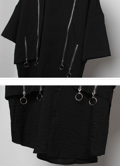 Camisa Suelta con Cierre Diseño Dark Character para Hombre - Image 11