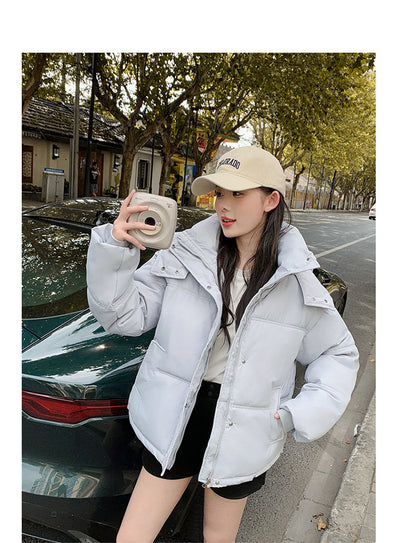 Chaqueta Acolchada de Algodón Suelta Estilo Coreano - Image 17