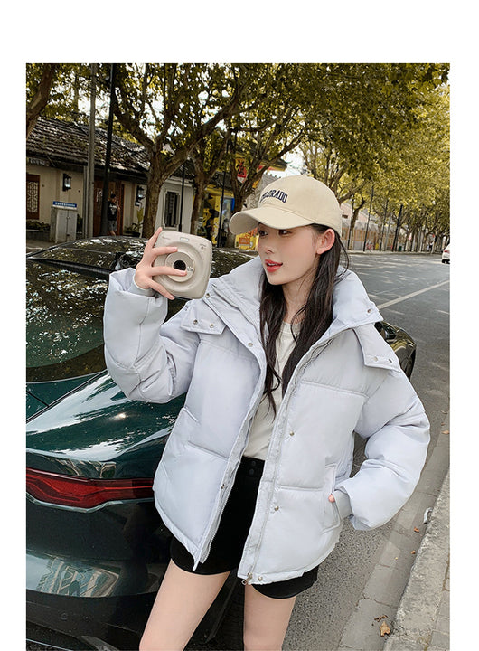 Chaqueta Acolchada de Algodón Suelta Estilo Coreano - Image 17