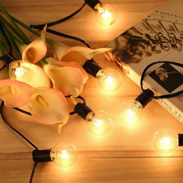 Cadena de Luces LED Impermeable para Exterior y Decoración de Patios