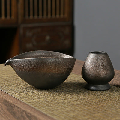 Juego de Matcha en Cerámica Rústica - Image 7