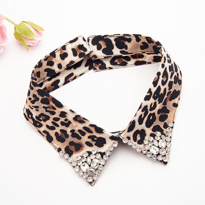 Suéter Estampado de Leopardo para Mujer - Cuello Camisero Versátil - Image 7