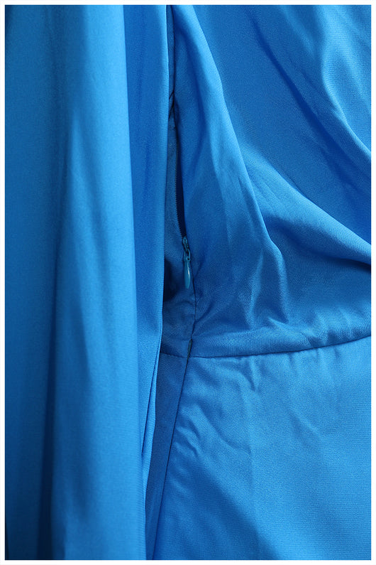Vestido Camisero Asimétrico con Pliegues y Corte Slim - Image 19