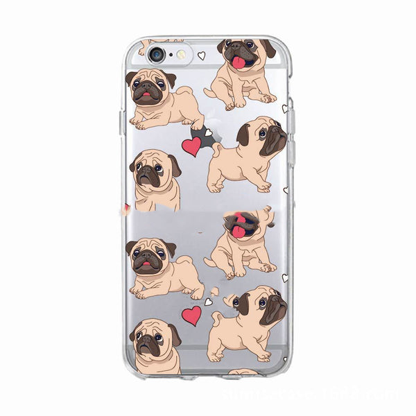 Funda para móvil con diseño de perro francés cartoon