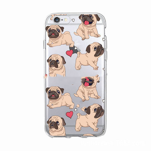 Funda para móvil con diseño de perro francés cartoon