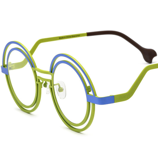 Gafas Redondas de Titanio Puro Ultraligeras Multicolor - Image 8
