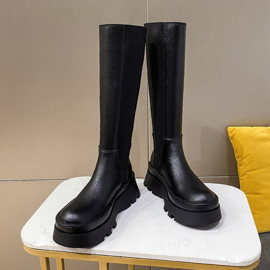 Botas Estilo Británico con Suela Gruesa y Caña Ajustada - Image 10