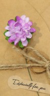 Tarjeta de Felicitación Artesanal con Flores Secas de Kraft - Image 6