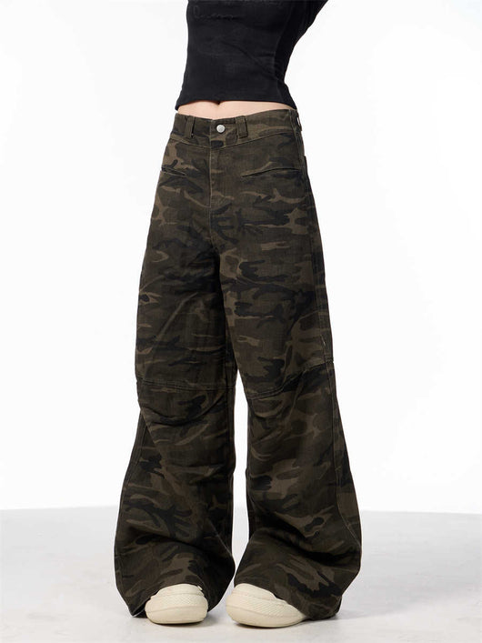 Pantalones Vaqueros Camuflaje Cintura Alta para Mujer - Comodidad y Estilo - Image 5