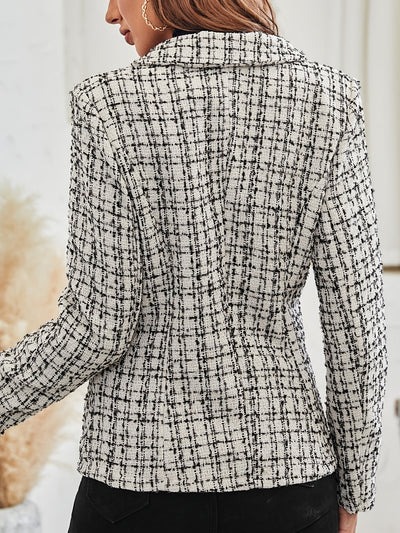Blazer Cuadros Elegante Doble Botonadura - Image 4