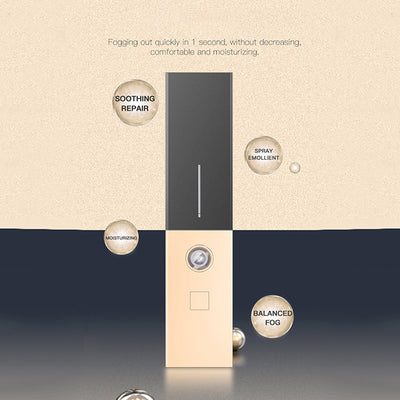 Two sleek black and gold nano spray water replenishing instruments on a dark, reflective surface. - Image 5