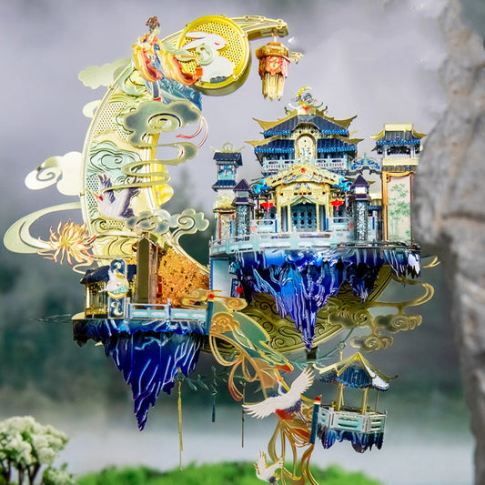 Puzzle 3D Modelo de Luna en Metal - Armable a Mano - Image 2