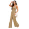 Jumpsuit Casual de Pierna Ancha sin Mangas - Diseño Minimalista Versátil