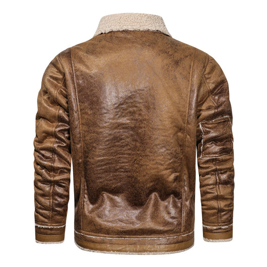 Chaqueta Retro Casual para Hombre Talla Grande con Solapa de Terciopelo - Image 13