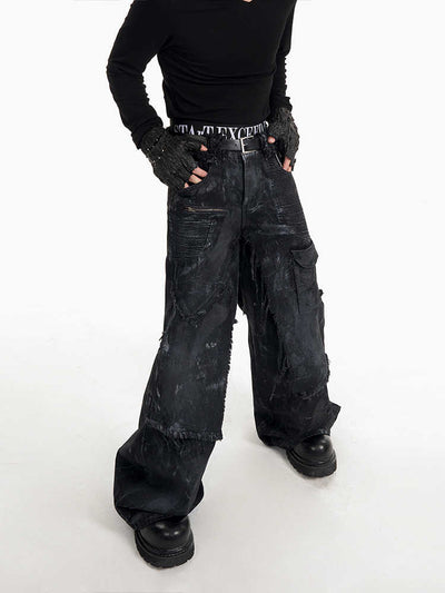 Pantalón Artesanal de Dos Piezas con Diseño Pintado a Mano - Image 7