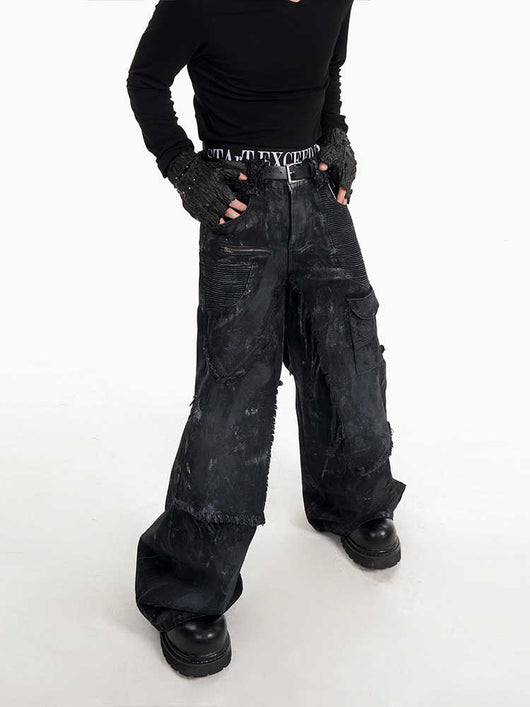 Pantalón Artesanal de Dos Piezas con Diseño Pintado a Mano - Image 7