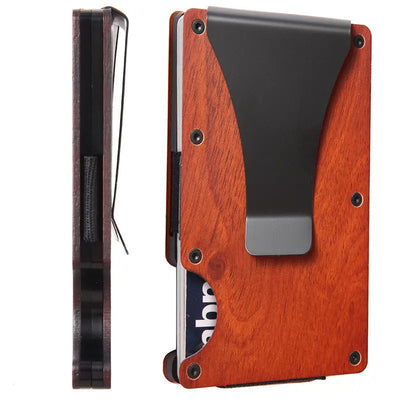 Billetera de Madera con Protección RFID y Funda de Tarjetas - Image 9