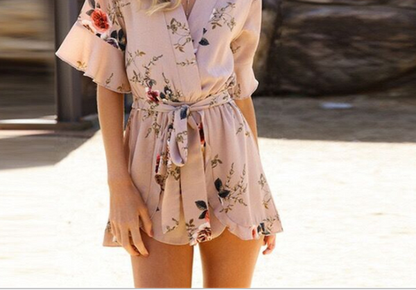Jumpsuit Playero de Flores para Mujer