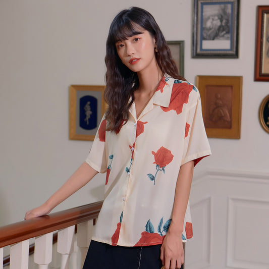 Camisa Estampada Suelta Multiusos con Personalidad - Image 2