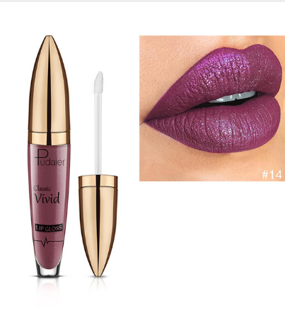 Brillo Labial Perlado Mate Pudaier - Larga Duración sin Transferencia - Image 11