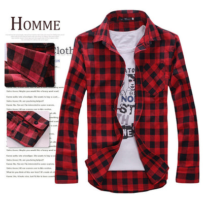 Camisa a Cuadros Slim Fit