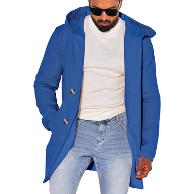 Abrigo de Lana Tipo Trench para Hombre - Image 41